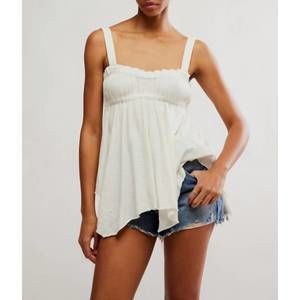 NEW FREE PEOPLE amaryllis tank in ivory